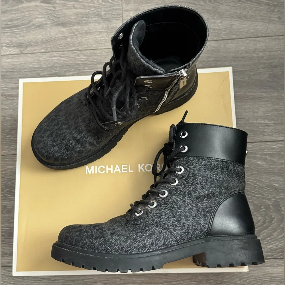 Michael Kors combat boots ✨🖤 - Picture 2 of 15